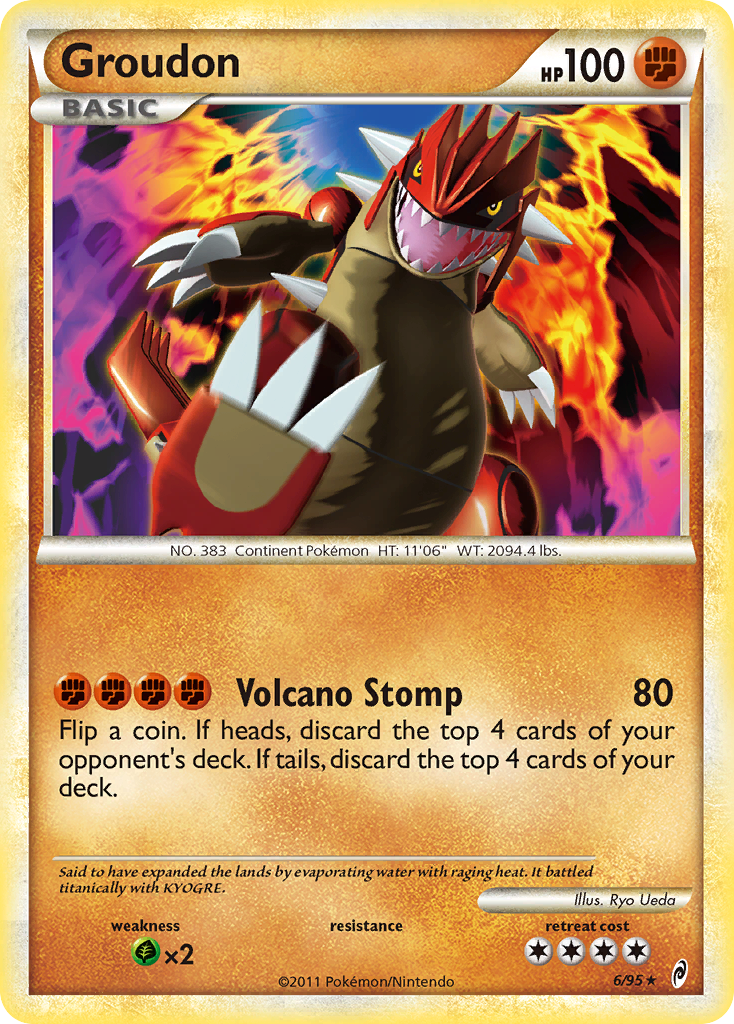 Groudon (6/95) [HeartGold & SoulSilver: Call of Legends] | Card Citadel