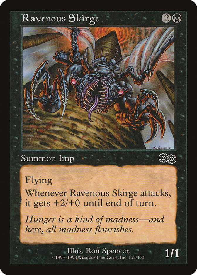 Ravenous Skirge [Urza's Saga] | Card Citadel