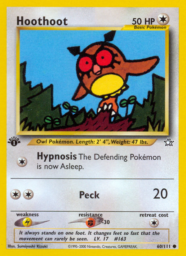 Hoothoot (60/111) [Neo Genesis 1st Edition] | Card Citadel