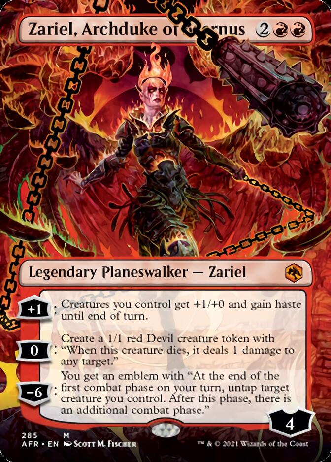 Zariel, Archduke of Avernus (Extended) [Dungeons & Dragons: Adventures in the Forgotten Realms] | Card Citadel