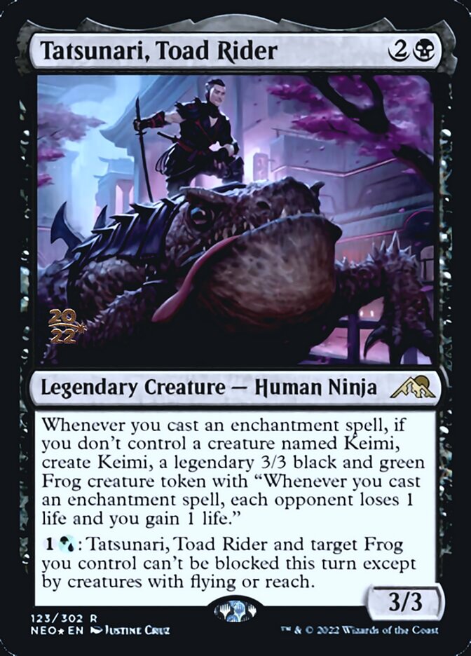 Tatsunari, Toad Rider [Kamigawa: Neon Dynasty Prerelease Promos] | Card Citadel