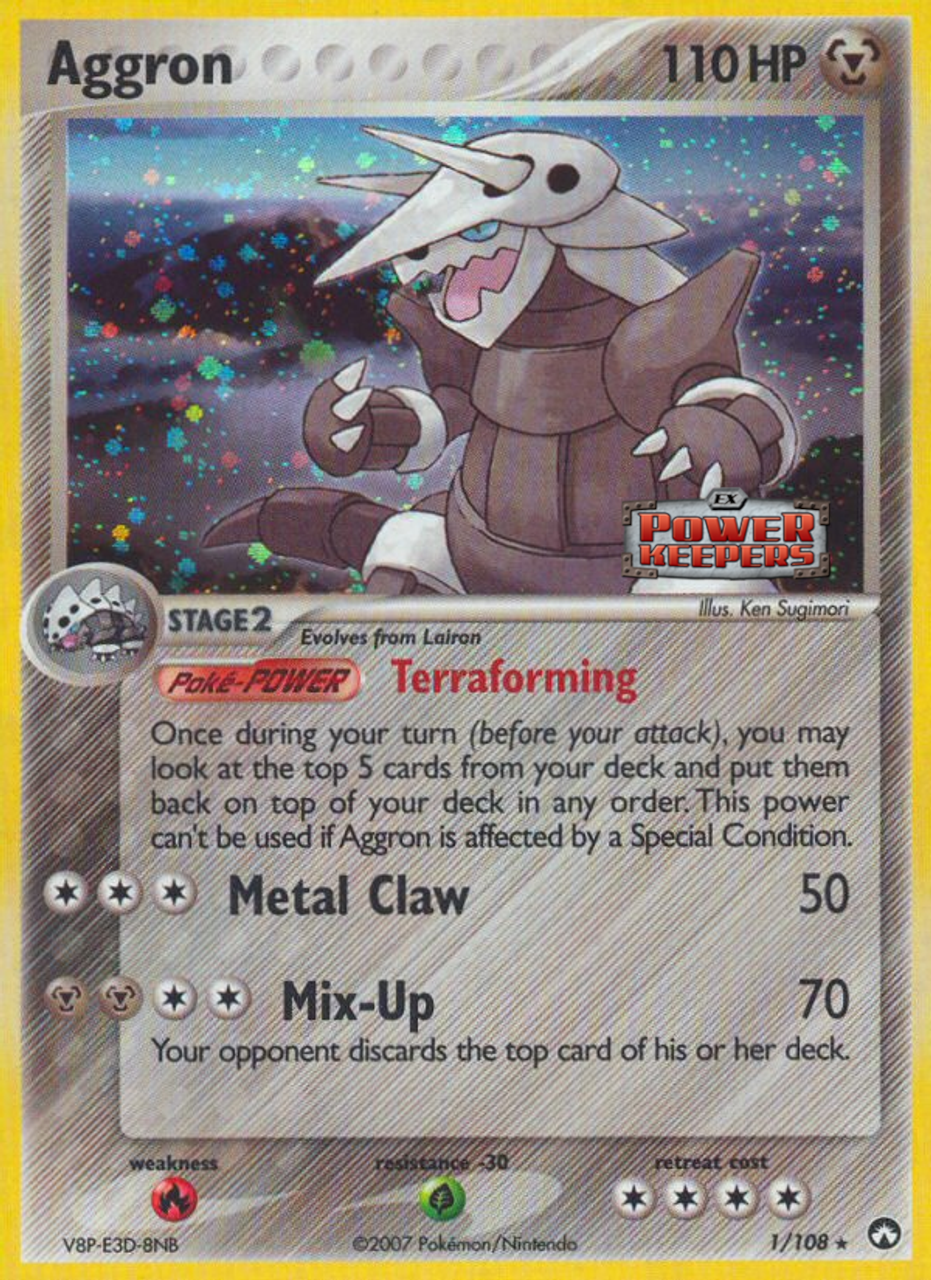 Aggron (1/108) (Stamped) [EX: Power Keepers] | Card Citadel