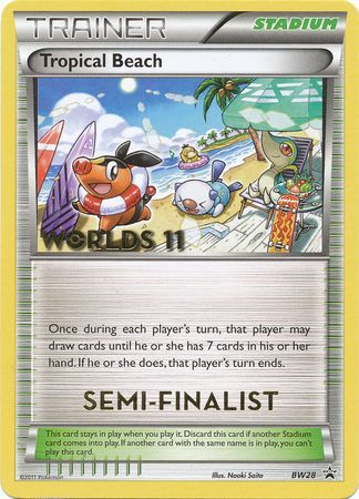 Tropical Beach (BW28) (Semi Finalist) [Black & White: Black Star Promos] | Card Citadel