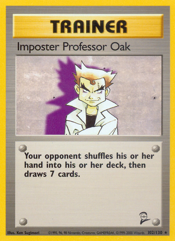 Imposter Professor Oak (102/130) [Base Set 2] | Card Citadel