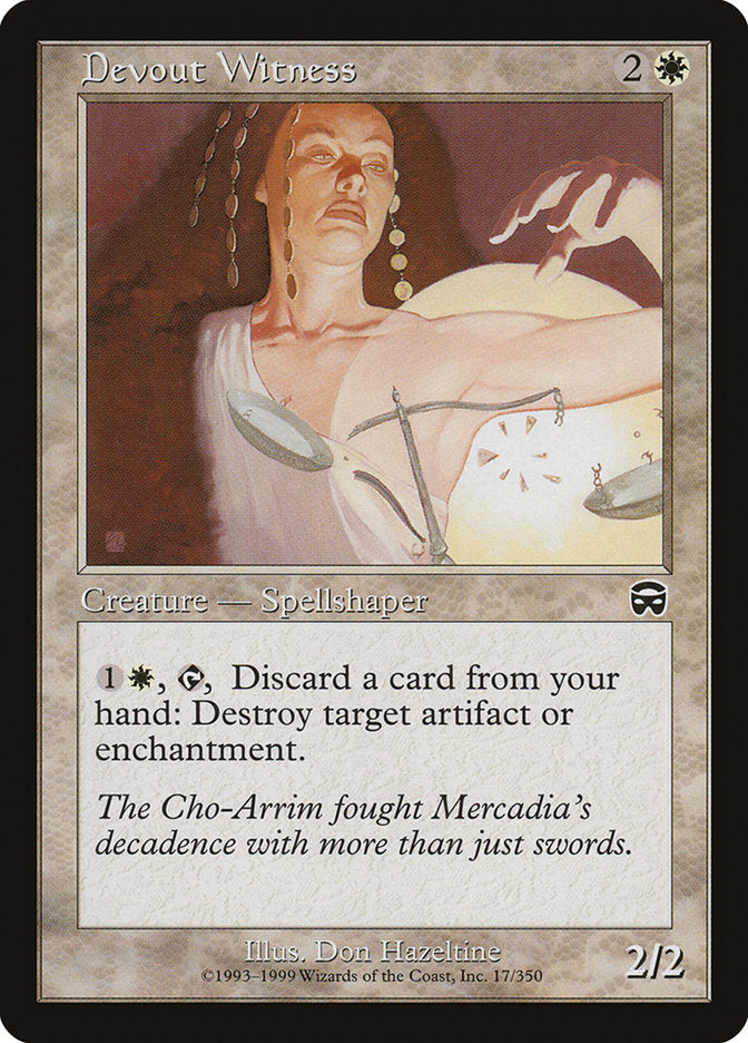 Devout Witness [Mercadian Masques] | Card Citadel