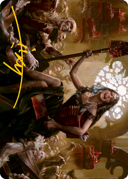 Gisa, Glorious Resurrector Art Card (Gold-Stamped Signature) [Innistrad: Midnight Hunt Art Series] | Card Citadel