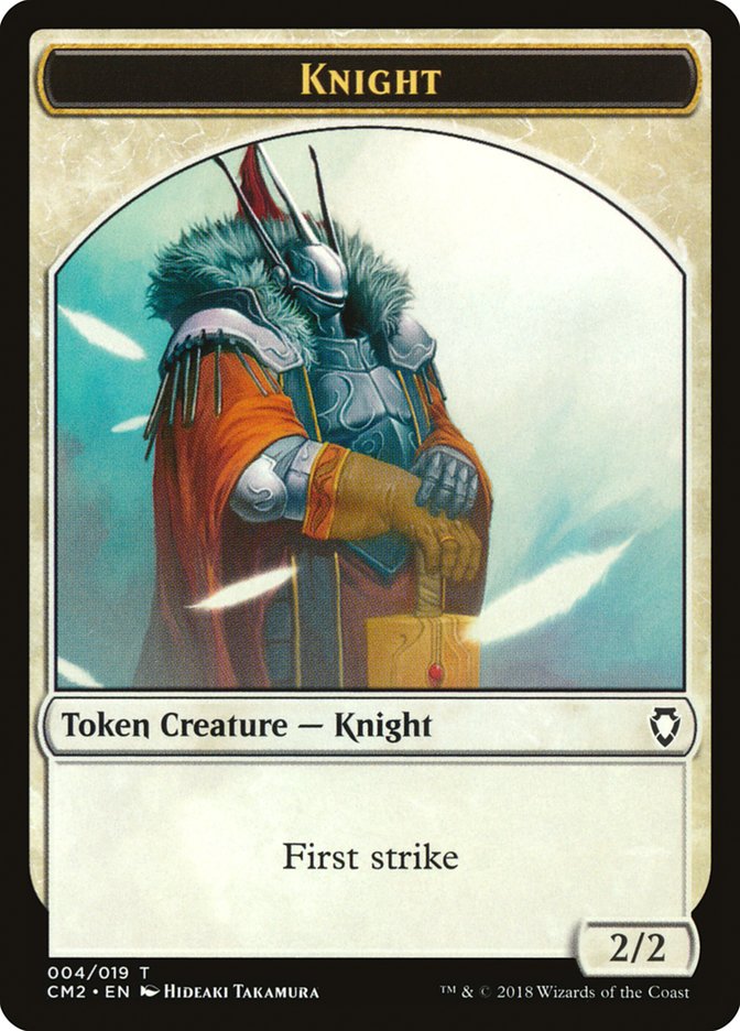 Knight Token [Commander Anthology Volume II Tokens] | Card Citadel