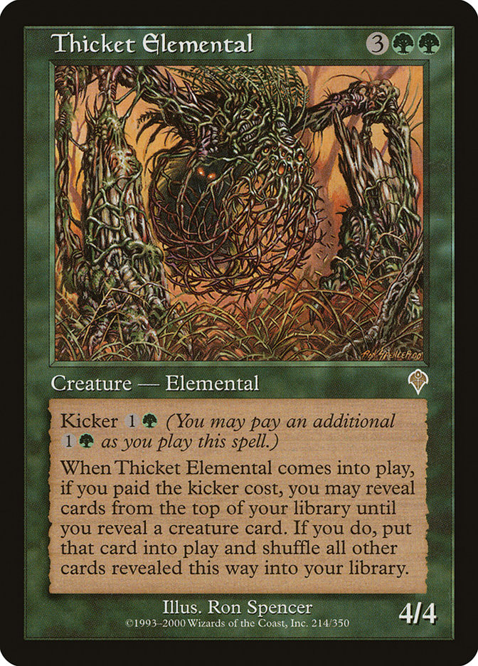 Thicket Elemental [Invasion] | Card Citadel