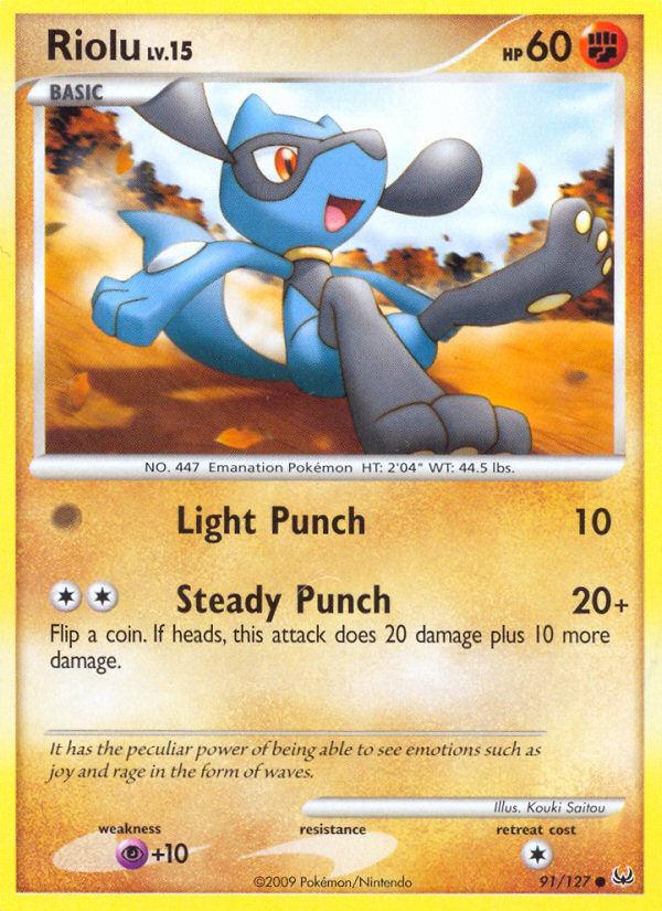 Riolu (91/127) [Platinum: Base Set] | Card Citadel