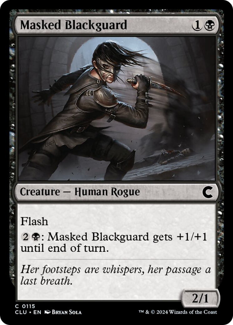 Masked Blackguard [Ravnica: Clue Edition] | Card Citadel