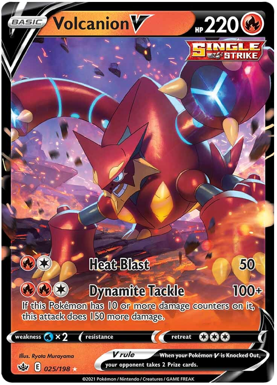 Volcanion V (025/198) [Sword & Shield: Chilling Reign] | Card Citadel