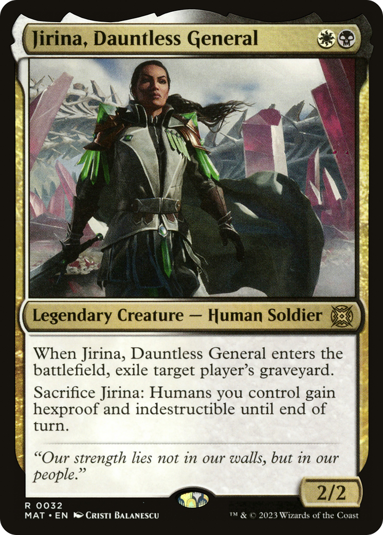 Jirina, Dauntless General [March of the Machine: The Aftermath] | Card Citadel