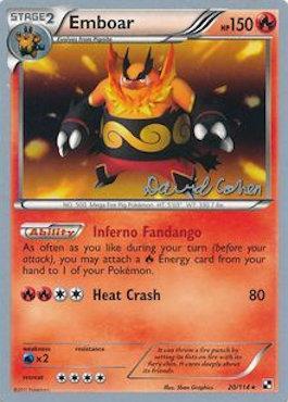 Emboar (20/114) (Twinboar - David Cohen) [World Championships 2011] | Card Citadel