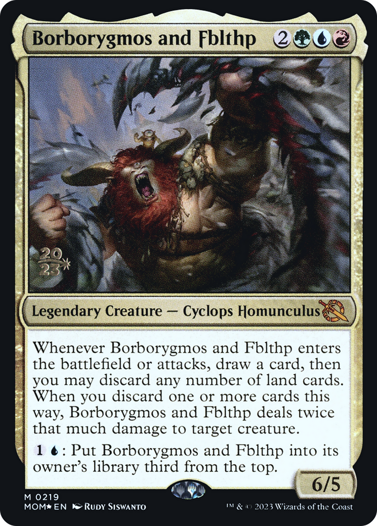Borborygmos and Fblthp [March of the Machine Prerelease Promos] | Card Citadel
