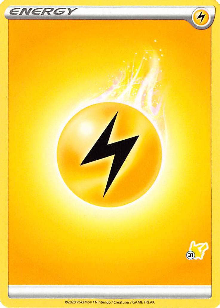 Lightning Energy (Pikachu Stamp #31) [Battle Academy 2022] | Card Citadel