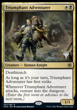 Triumphant Adventurer (Promo Pack) [Dungeons & Dragons: Adventures in the Forgotten Realms Promos] | Card Citadel