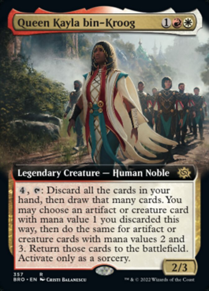 Queen Kayla bin-Kroog (Extended Art) [The Brothers' War] | Card Citadel