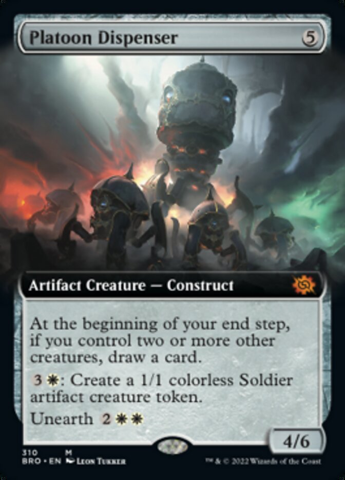 Platoon Dispenser (Extended Art) [The Brothers' War] | Card Citadel