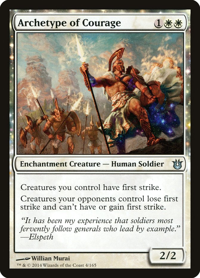 Archetype of Courage [Born of the Gods] | Card Citadel