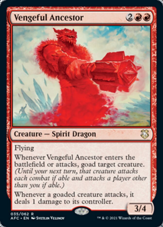Vengeful Ancestor [Dungeons & Dragons: Adventures in the Forgotten Realms Commander] | Card Citadel