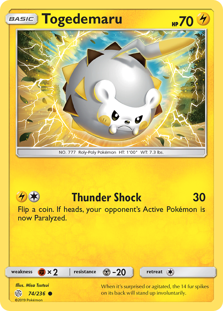 Togedemaru (74/236) [Sun & Moon: Cosmic Eclipse] | Card Citadel