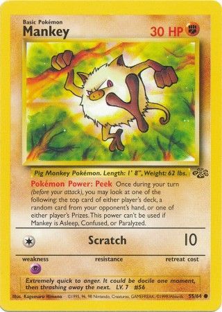 Mankey (55/64) [Jungle Unlimited] | Card Citadel