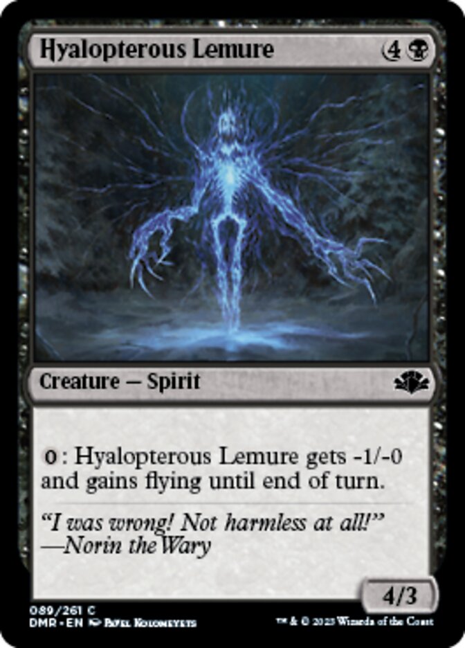 Hyalopterous Lemure [Dominaria Remastered] | Card Citadel