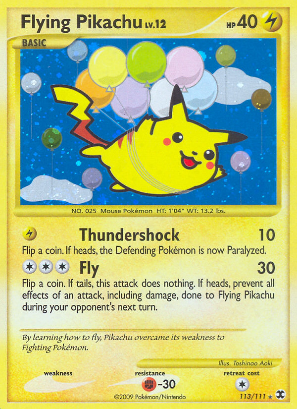 Flying Pikachu (113/111) [Platinum: Rising Rivals] | Card Citadel