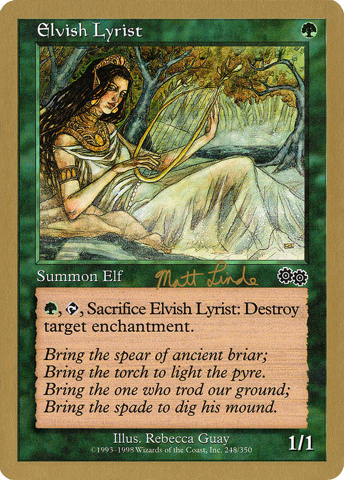 Elvish Lyrist (Matt Linde) [World Championship Decks 1999] | Card Citadel