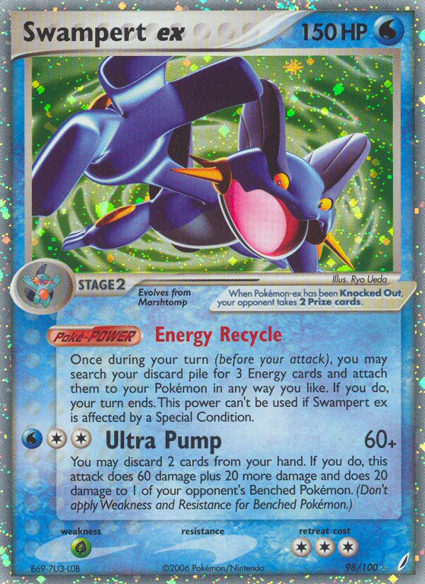 Swampert ex (98/100) [EX: Crystal Guardians] | Card Citadel