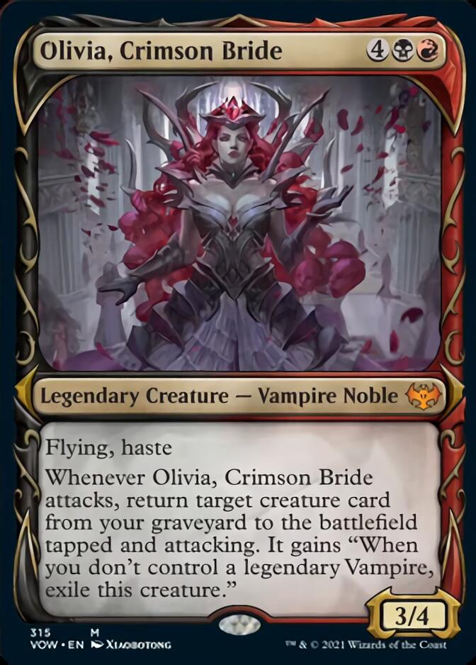 Olivia, Crimson Bride (Showcase Fang Frame) [Innistrad: Crimson Vow] | Card Citadel