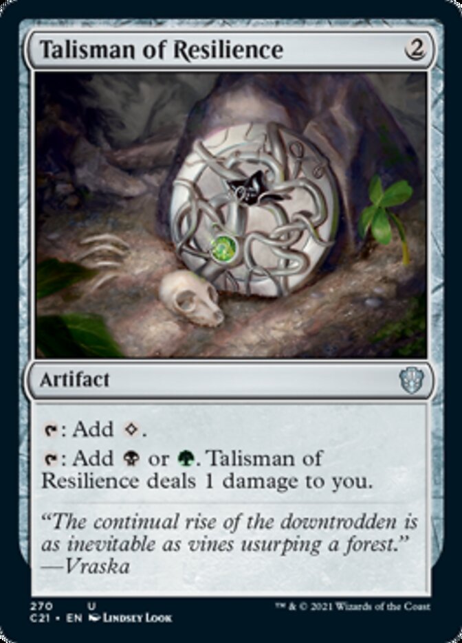 Talisman of Resilience [Commander 2021] | Card Citadel