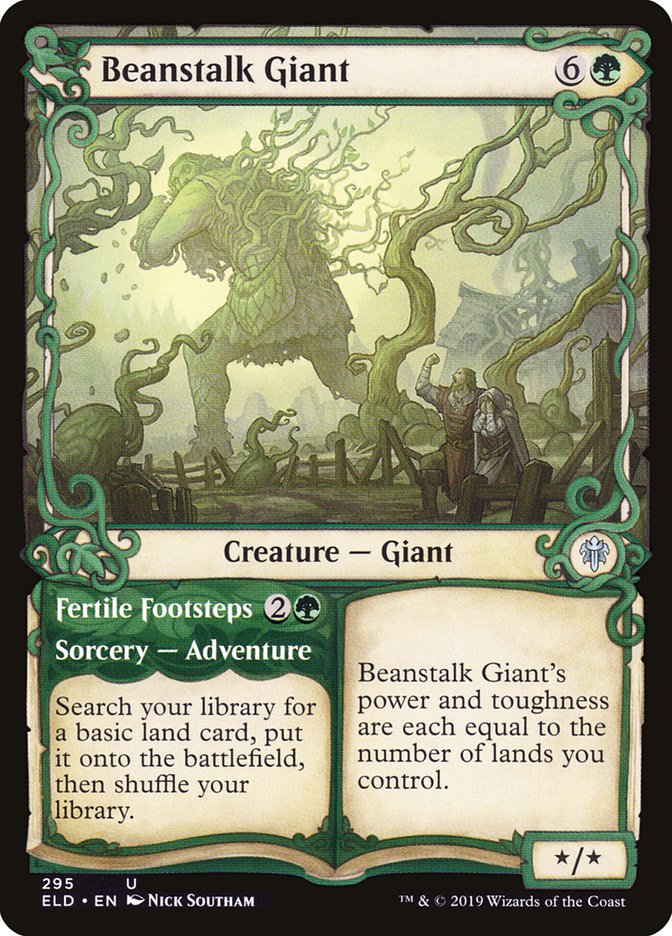 Beanstalk Giant // Fertile Footsteps (Showcase) [Throne of Eldraine] | Card Citadel
