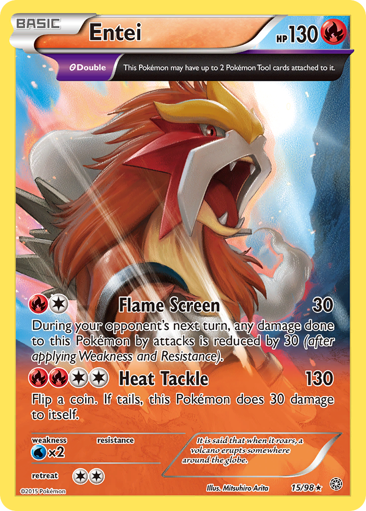 Entei (15/98) [XY: Ancient Origins] | Card Citadel