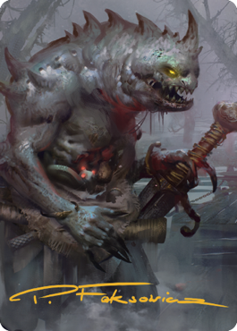 Gray Slaad Art Card (Gold-Stamped Signature) [Commander Legends: Battle for Baldur's Gate Art Series] | Card Citadel