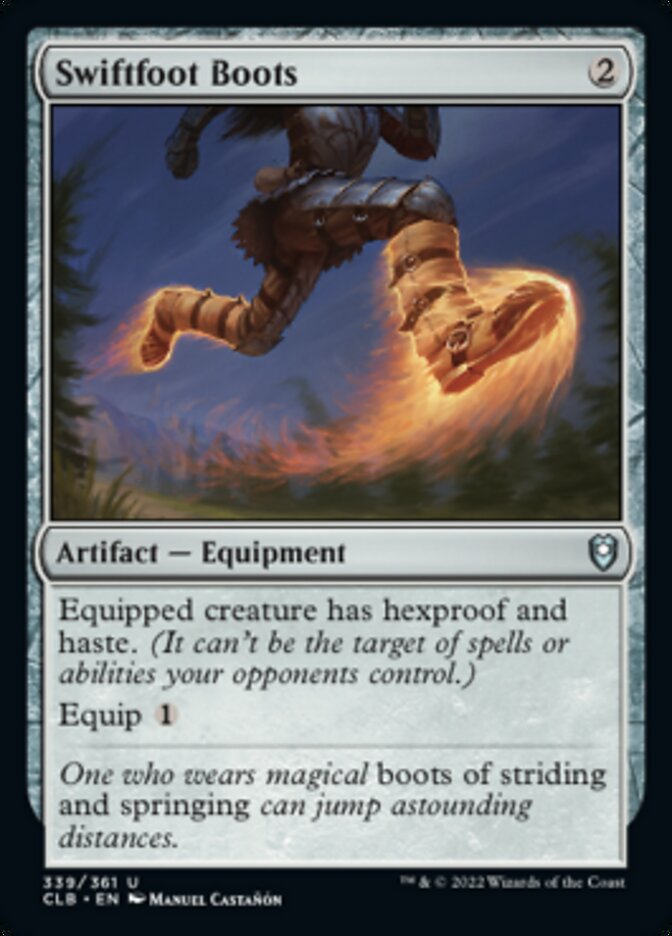 Swiftfoot Boots [Commander Legends: Battle for Baldur's Gate] | Card Citadel