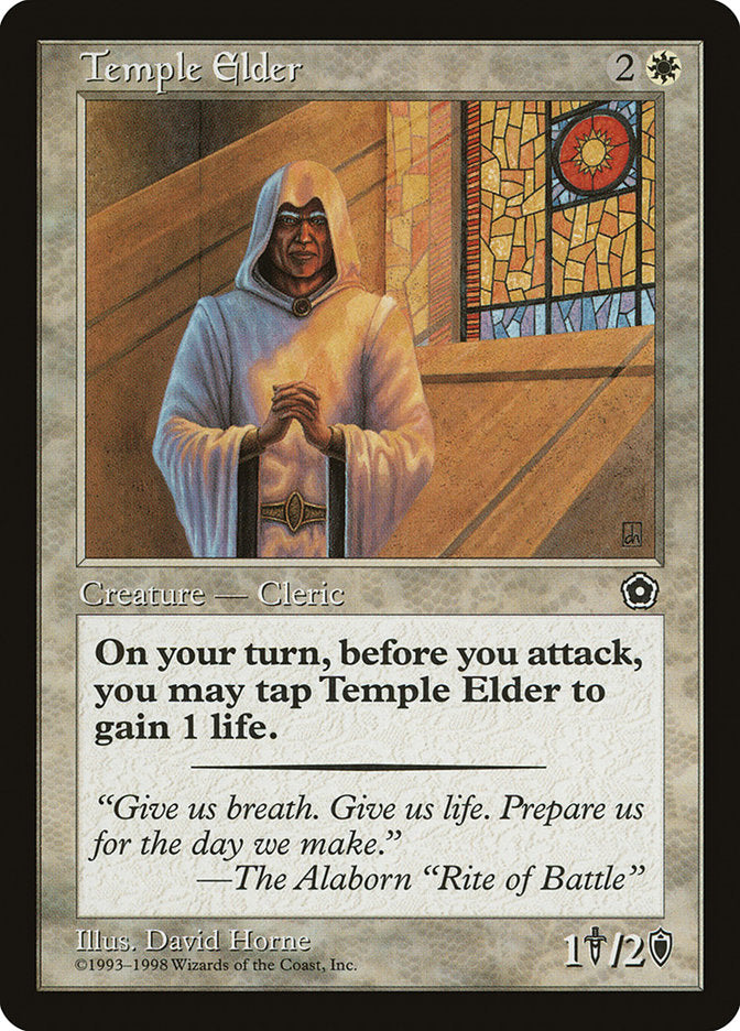Temple Elder [Portal Second Age] | Card Citadel