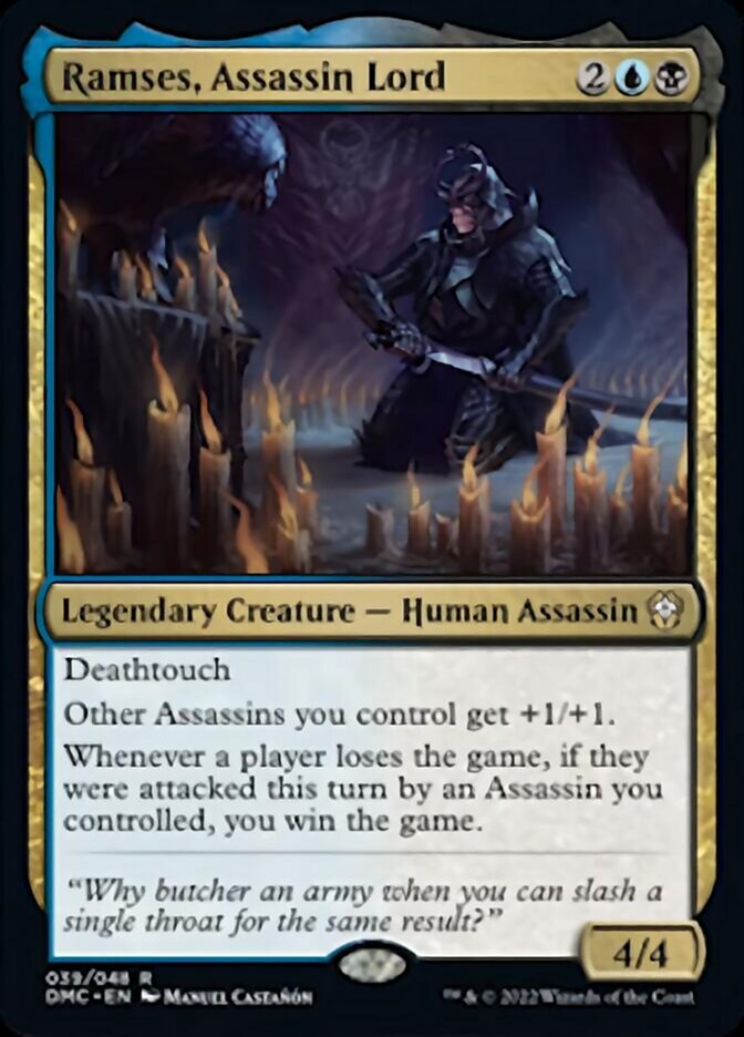 Ramses, Assassin Lord [Dominaria United Commander] | Card Citadel