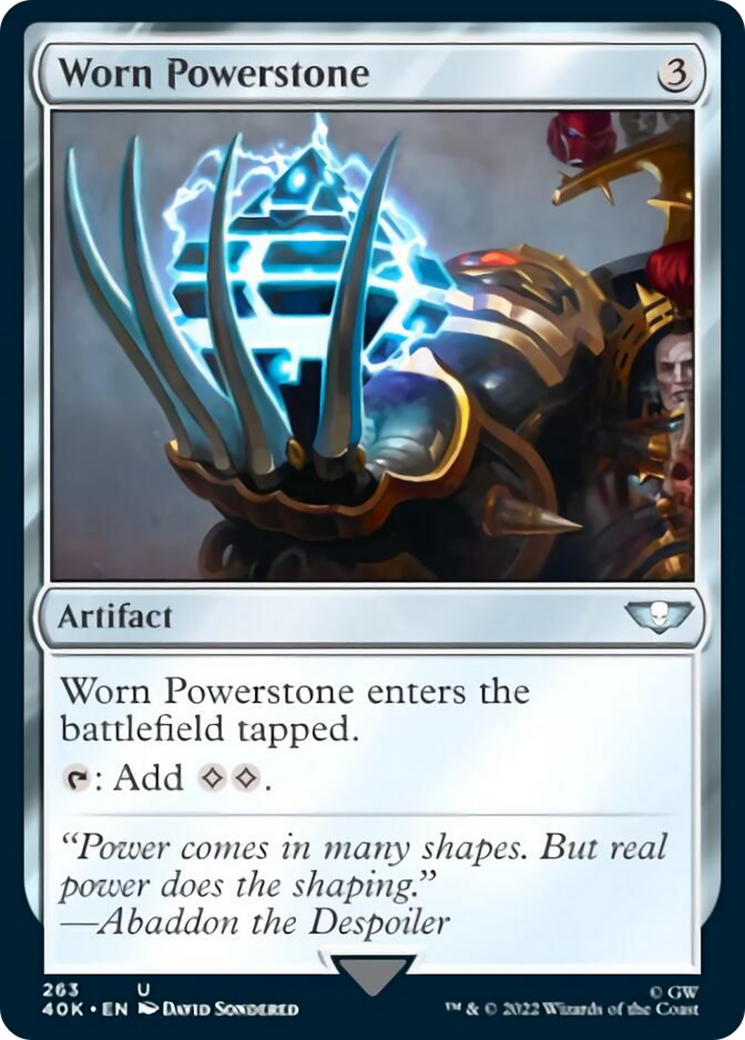 Worn Powerstone [Universes Beyond: Warhammer 40,000] | Card Citadel