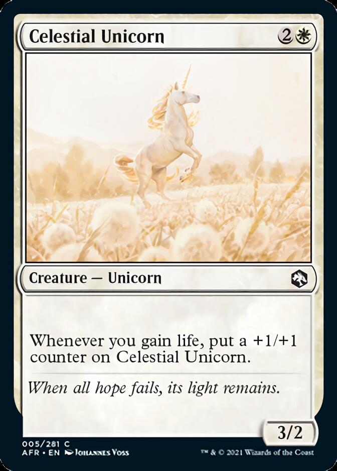 Celestial Unicorn [Dungeons & Dragons: Adventures in the Forgotten Realms] | Card Citadel