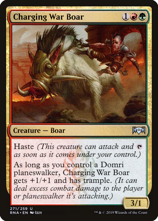 Charging War Boar [Ravnica Allegiance] | Card Citadel