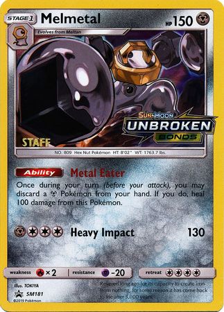 Melmetal (SM181) (Staff Prerelease Promo) [Sun & Moon: Black Star Promos] | Card Citadel