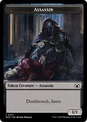 Assassin // Knight (10) Double-Sided Token [March of the Machine Commander Tokens] | Card Citadel