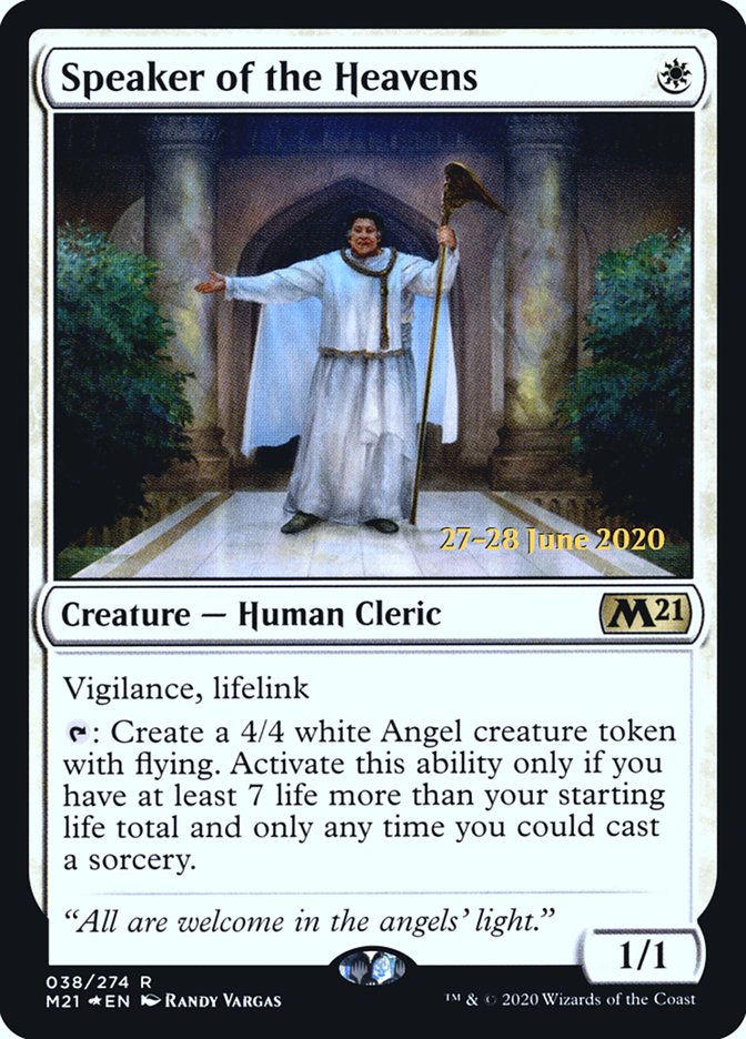 Speaker of the Heavens  [Core Set 2021 Prerelease Promos] | Card Citadel