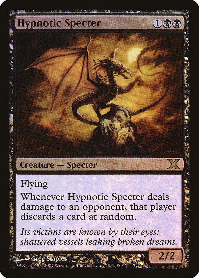 Hypnotic Specter (Premium Foil) [Tenth Edition] | Card Citadel