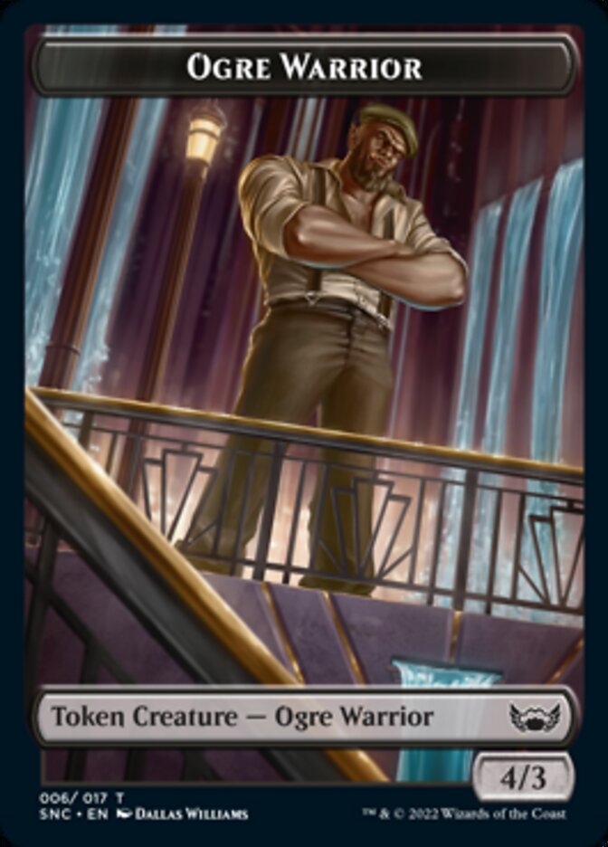 Ogre Warrior // Copy Double-sided Token [Streets of New Capenna Tokens] | Card Citadel