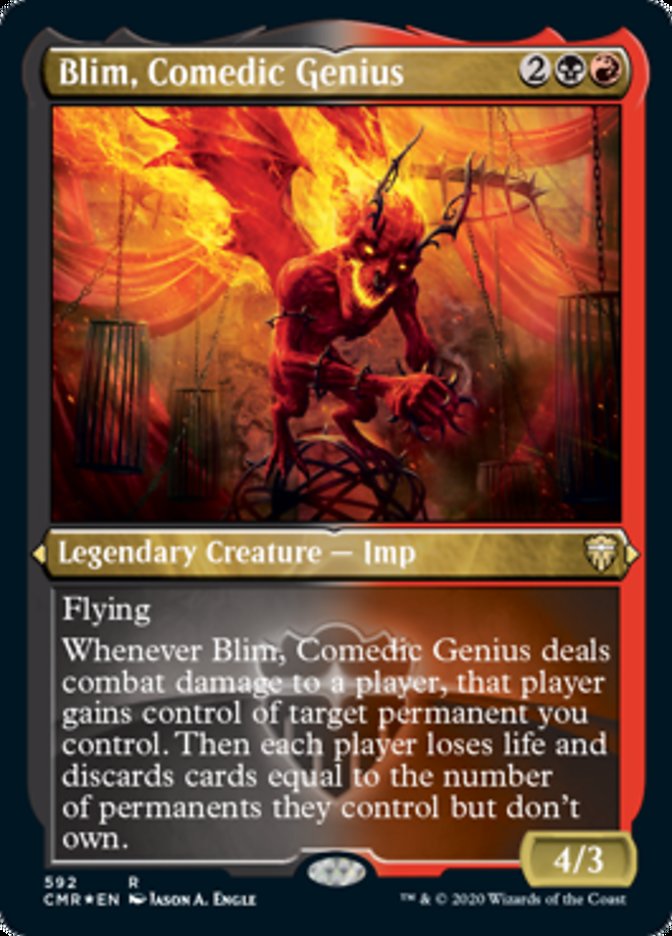 Blim, Comedic Genius (Foil Etched) [Commander Legends] | Card Citadel