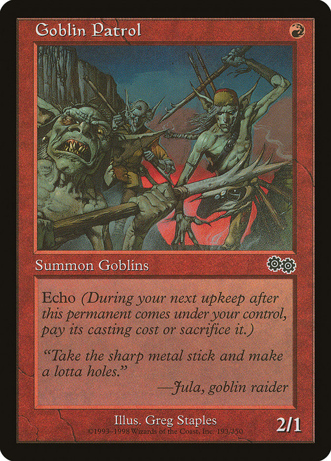 Goblin Patrol [Urza's Saga] | Card Citadel