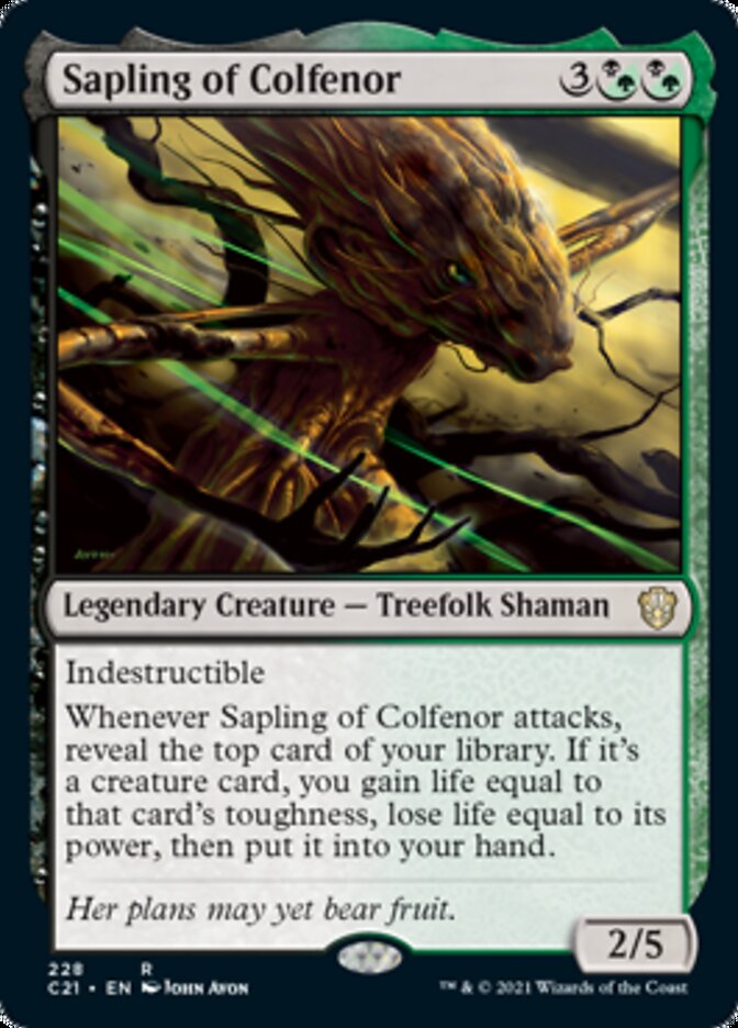 Sapling of Colfenor [Commander 2021] | Card Citadel