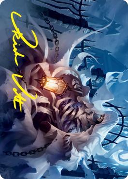 Cemetery Illuminator Art Card (Gold-Stamped Signature) [Innistrad: Crimson Vow Art Series] | Card Citadel